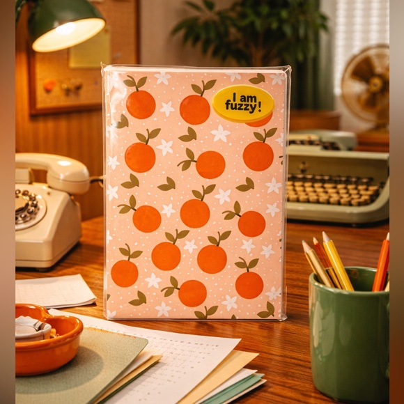 Other - Orange and White Decorative Notebook NWT